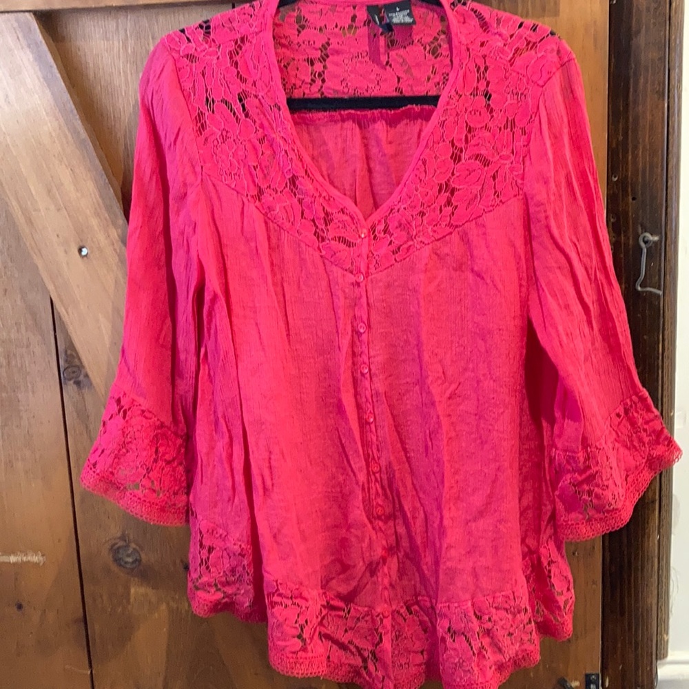 New Directions button down top